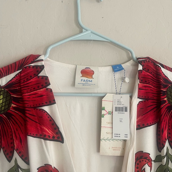 Farm Rio Red Floral Dress - Picture 3 of 4